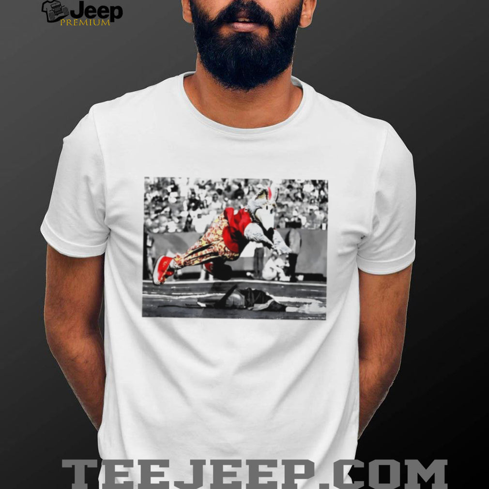 Mascot Jumping Celebration Athletic Performance T Shirt