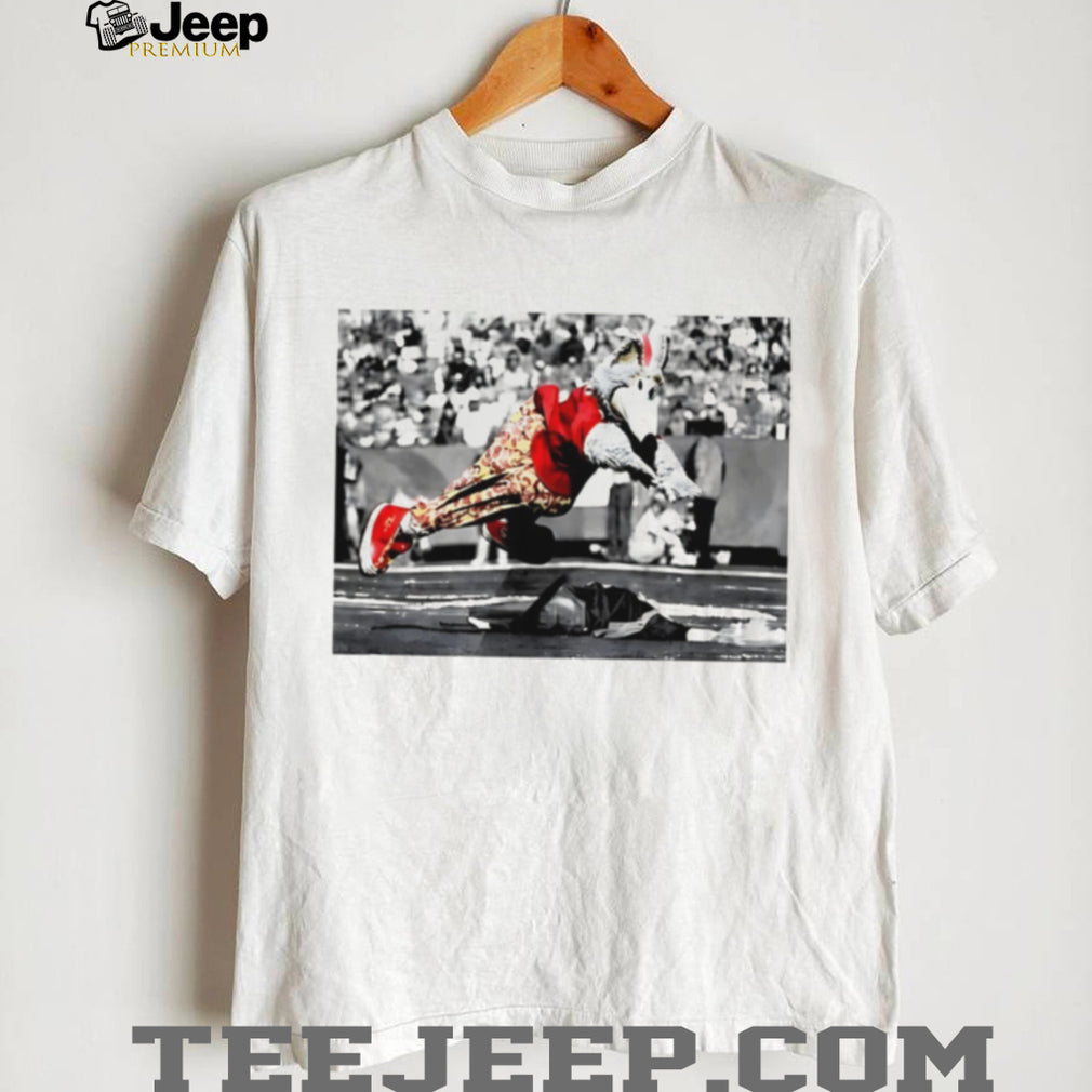 Mascot Jumping Celebration Athletic Performance T Shirt