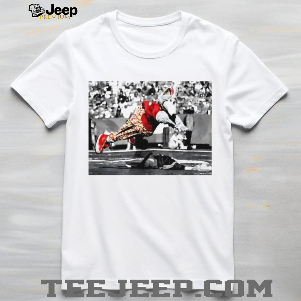 Mascot Jumping Celebration Athletic Performance T Shirt