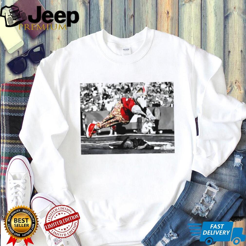 Mascot Jumping Celebration Athletic Performance T Shirt