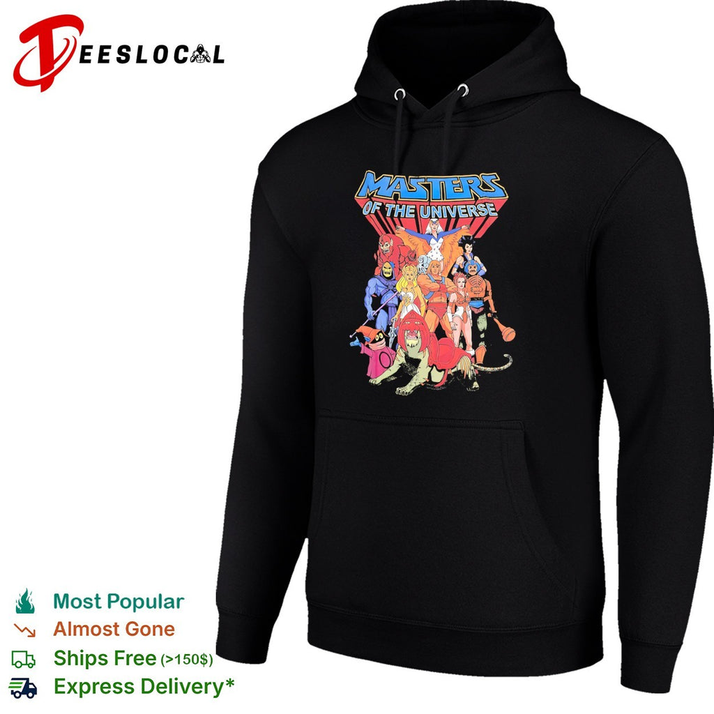 Masters of the Universe He Man Skeletor Battle Cat Orko She Ra Teela Stratos shirt
