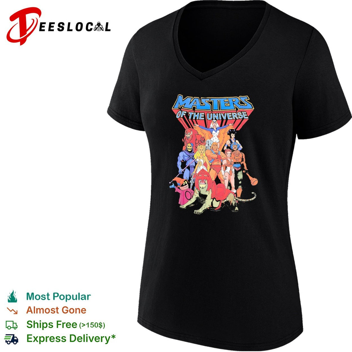 Masters of the Universe He Man Skeletor Battle Cat Orko She Ra Teela Stratos shirt