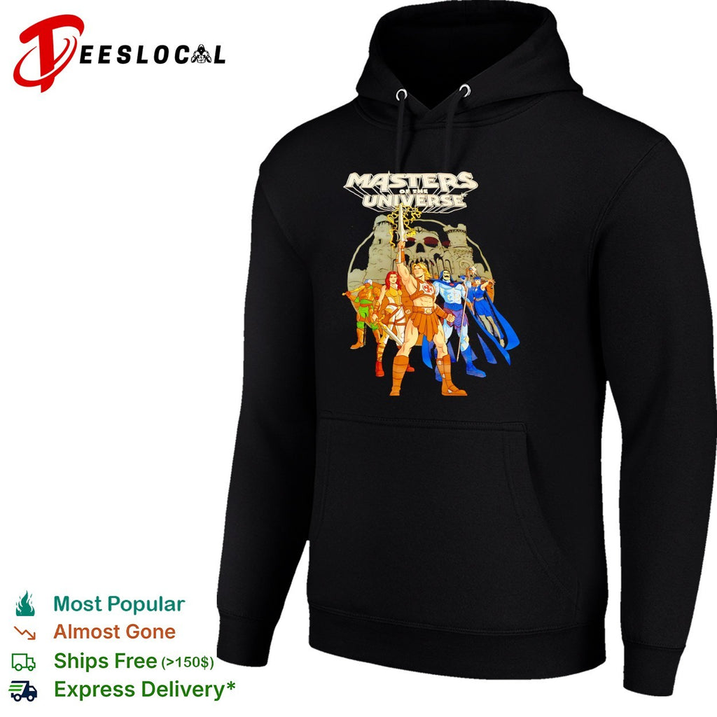 Masters of the Universe He-Man Skeletor Teela Man-At-Arms Evil-Lyn Castle Grayskull shirt