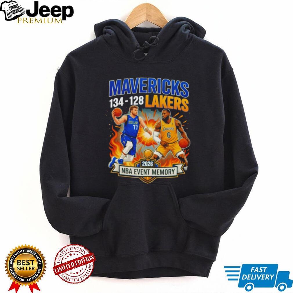 Mavericks vs Lakers 2026 NBA Event Memory Luka vs LeBron T Shirt