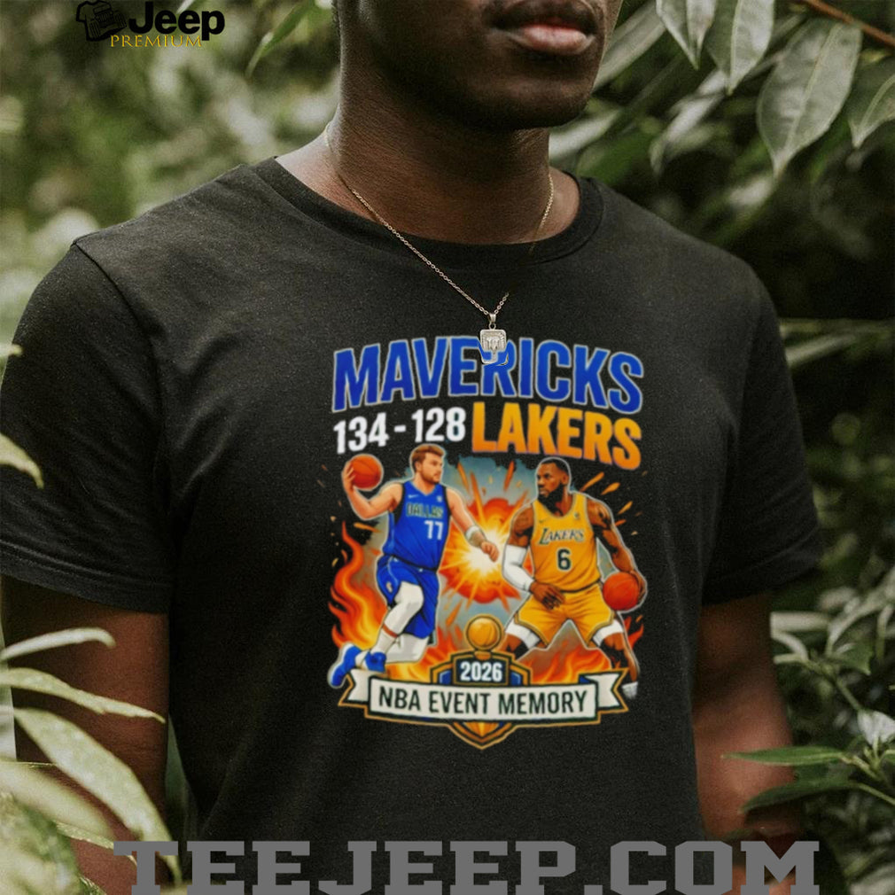 Mavericks vs Lakers 2026 NBA Event Memory Luka vs LeBron T Shirt