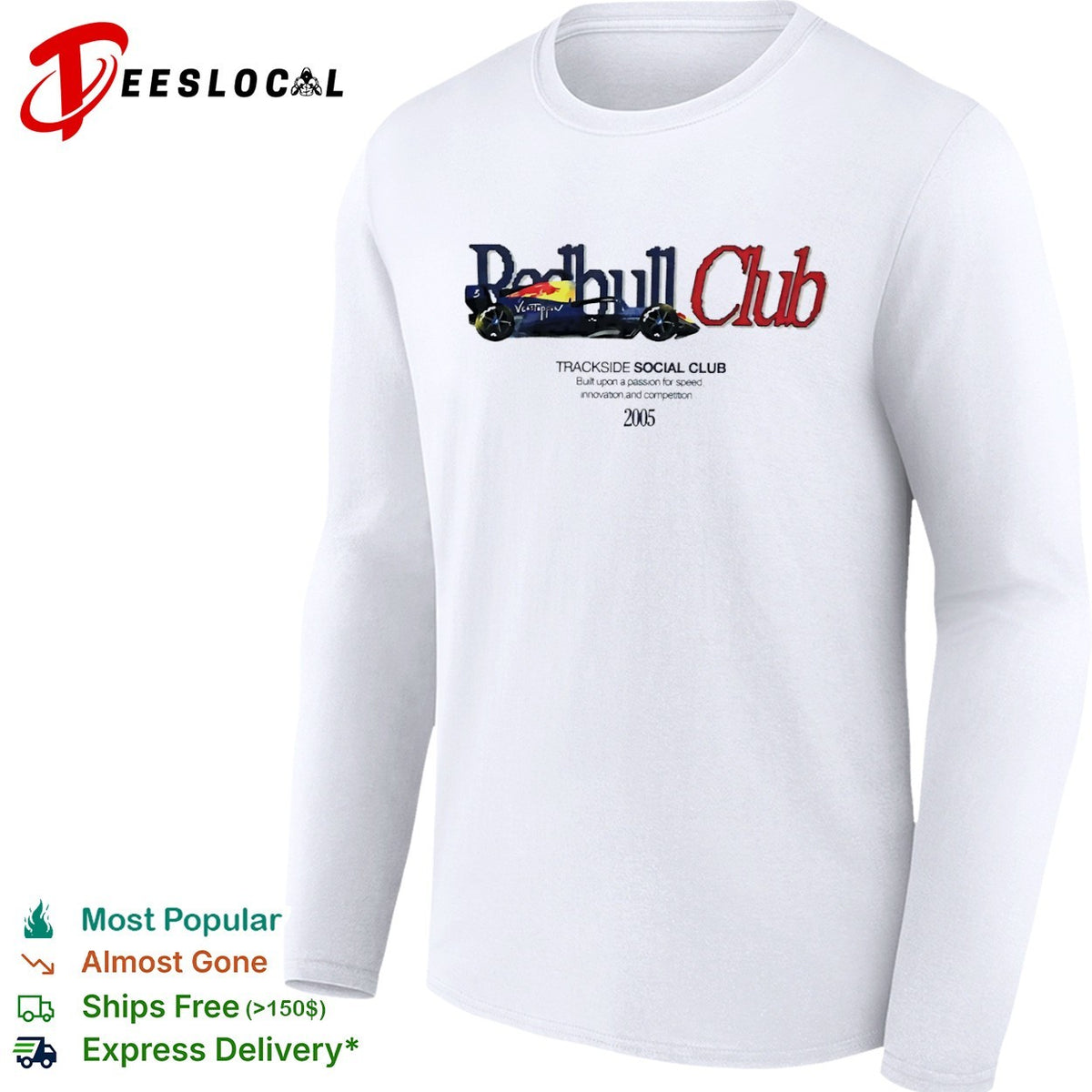 Max Verstappen Redbull Club Trackside Social Club 2005 Formula 1 Racing Fan shirt