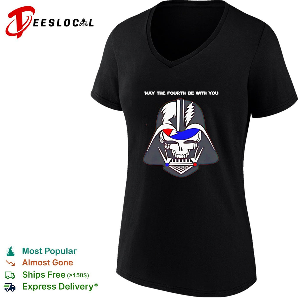 May The Fourth Be With You Grateful Dead Darth Vader big head shirt