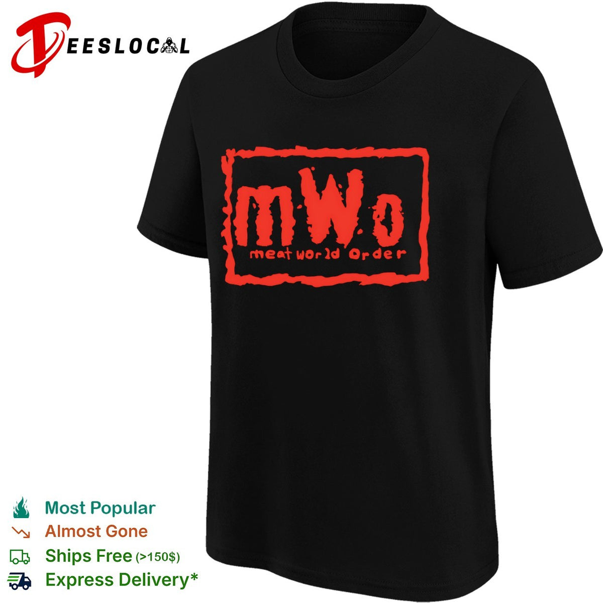 Meat World Order nWo parody logo shirt
