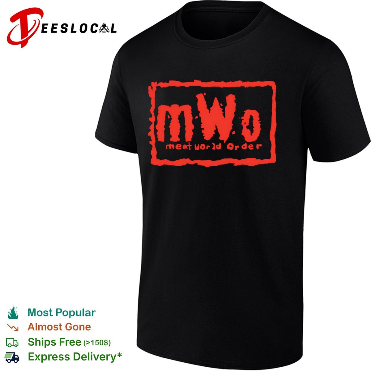 Meat World Order nWo parody logo shirt