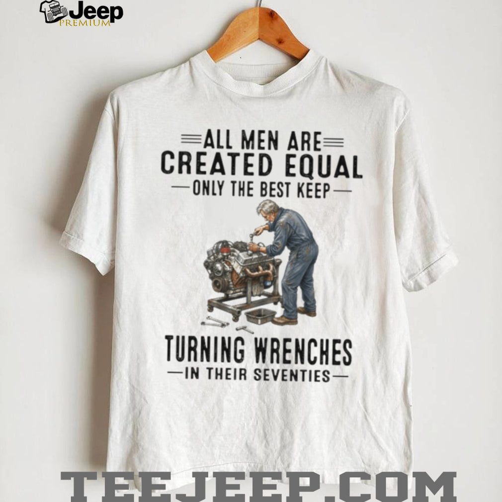 Mechanic Engine Wrench Turning Seventies Garage Shirt