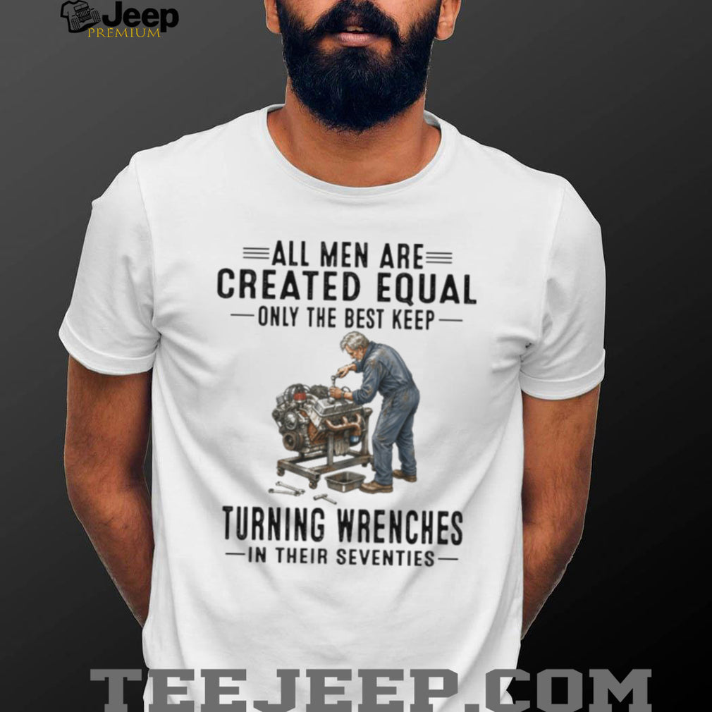 Mechanic Engine Wrench Turning Seventies Garage Shirt