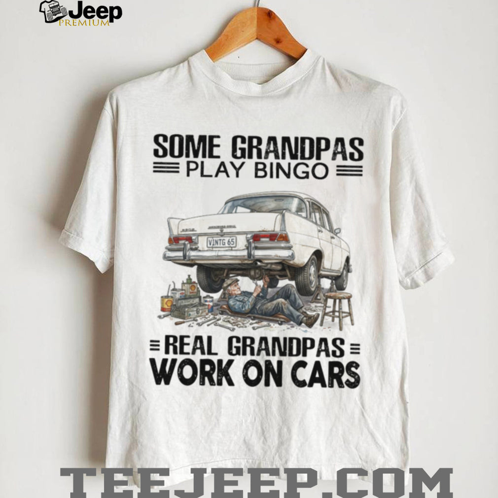 Mechanic Grandpa Car Enthusiast Auto Repair Hobbyist Shirt