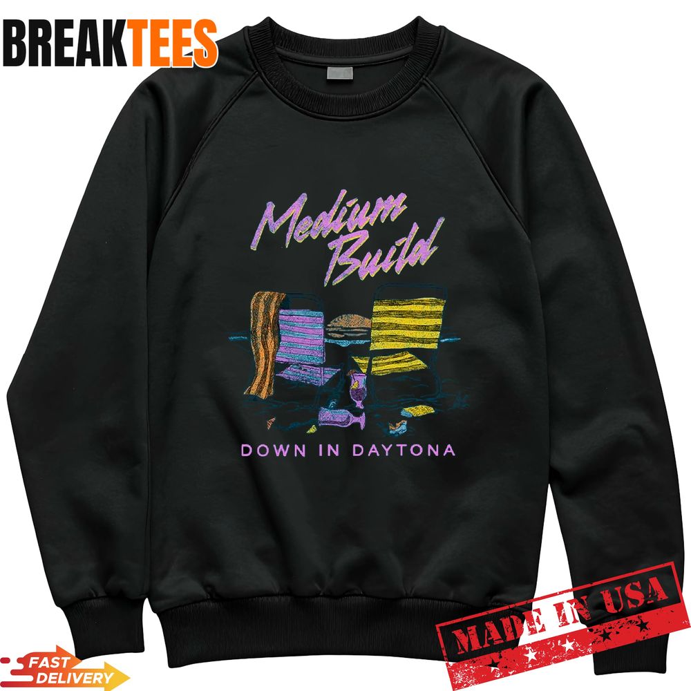 Medium Build Music Merch Shop Spring Break Tee Shirt