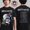 Megadeth Canada 2026 Tour Merch Vic Let There Be Shred With Dates Back Two Sided T-Shirt