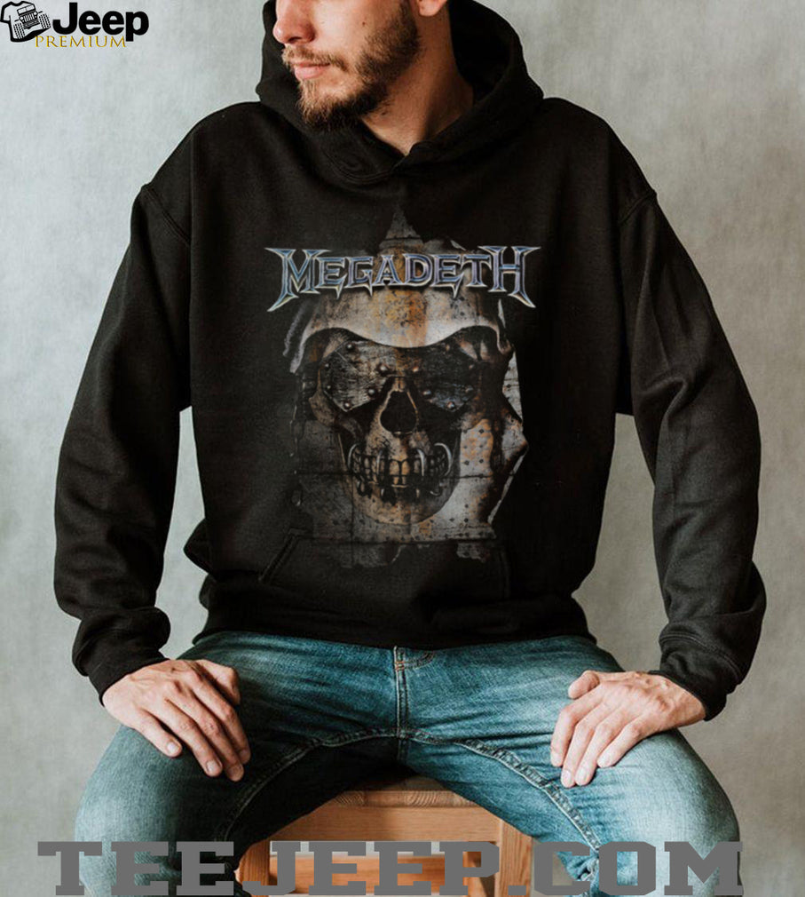 Megadeth Vic Rattlehead Ripped Metal Skull Official Graphic T Shirt