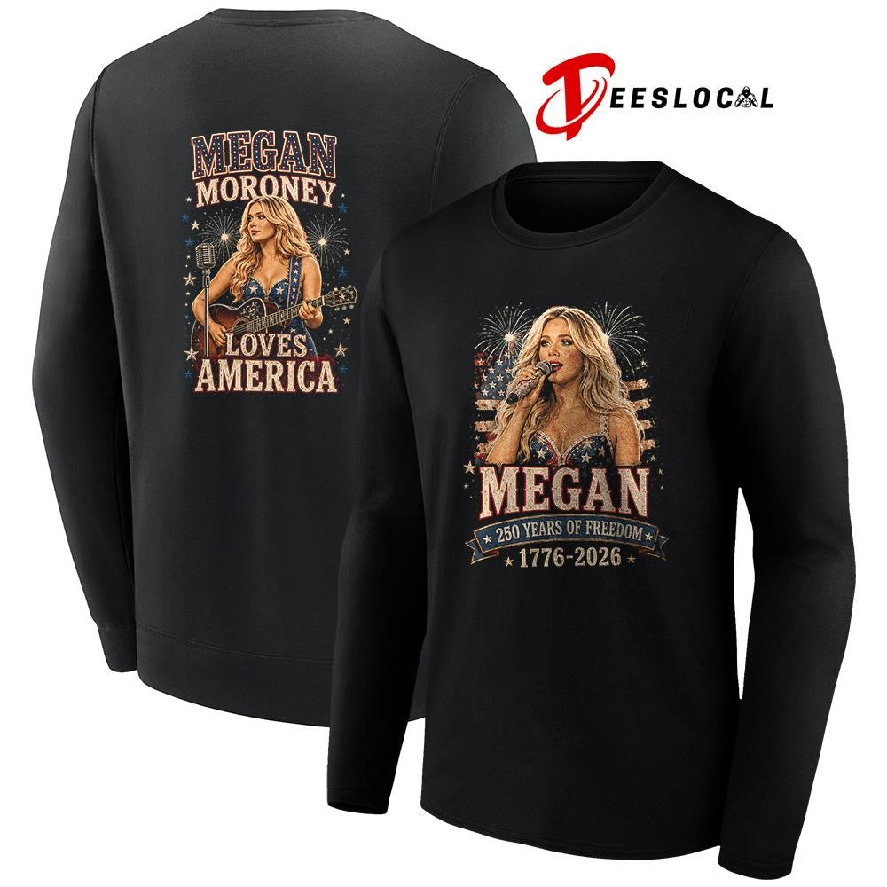 Megan Moroney America 250 years of freedom loves America shirt