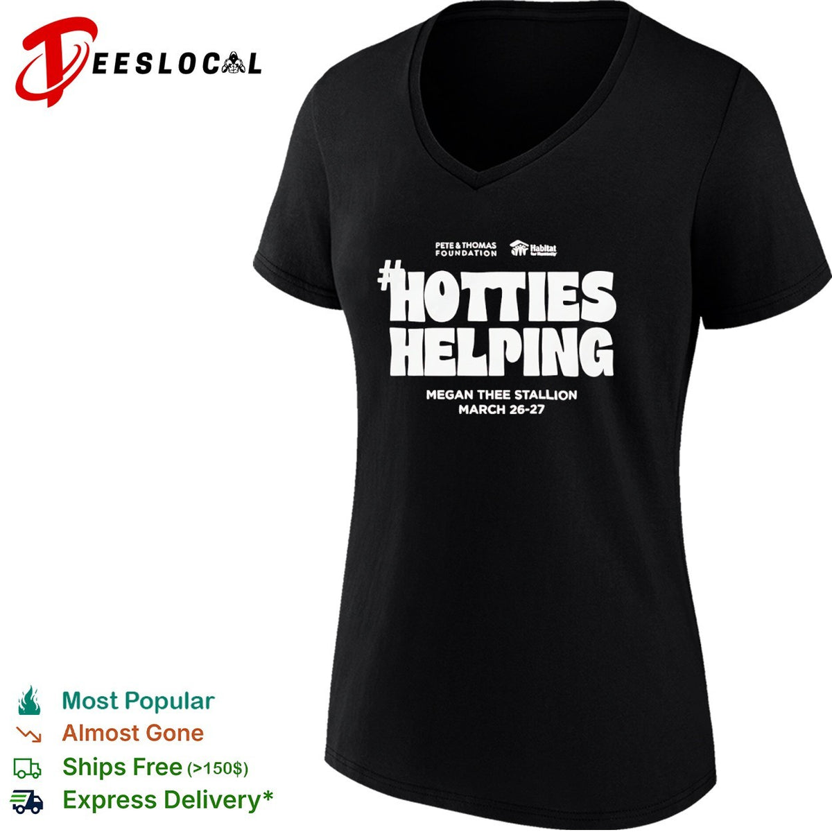 Megan Thee Stallion Hotties Helping Pete and Thomas Foundation Habitat shirt
