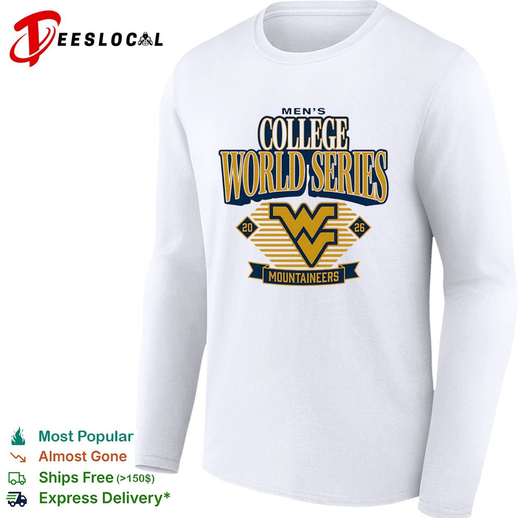 Men’s College World Series 2026 West Virginia Mountaineers logo shirt