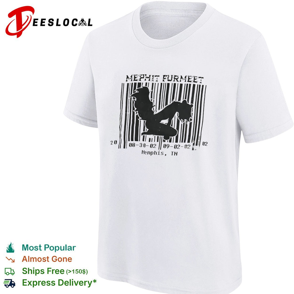 Mephit Furmeet 08 30 02 09 02 02 Memphis TN skunk silhouette barcode event shirt