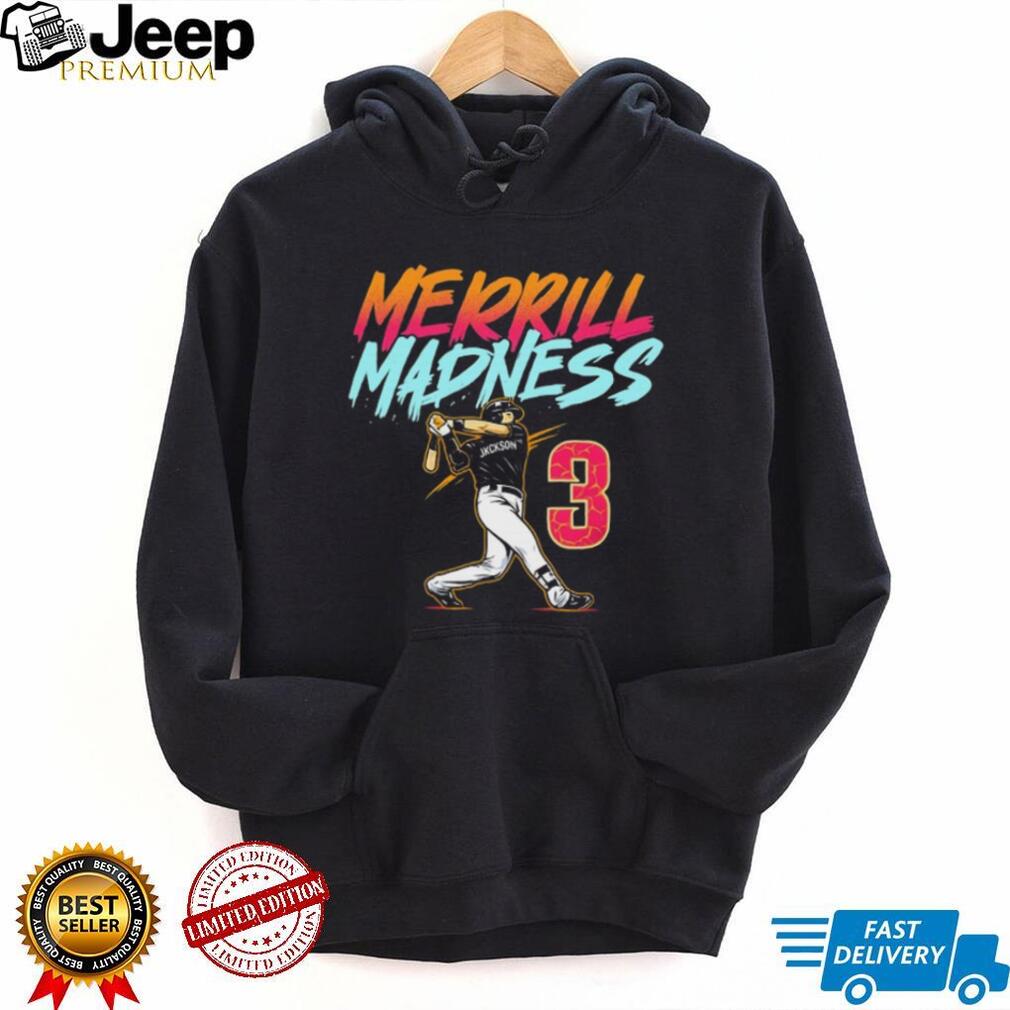 Merrill Madness Jackson 3 Baseball Batter Vaporwave Sports T Shirt