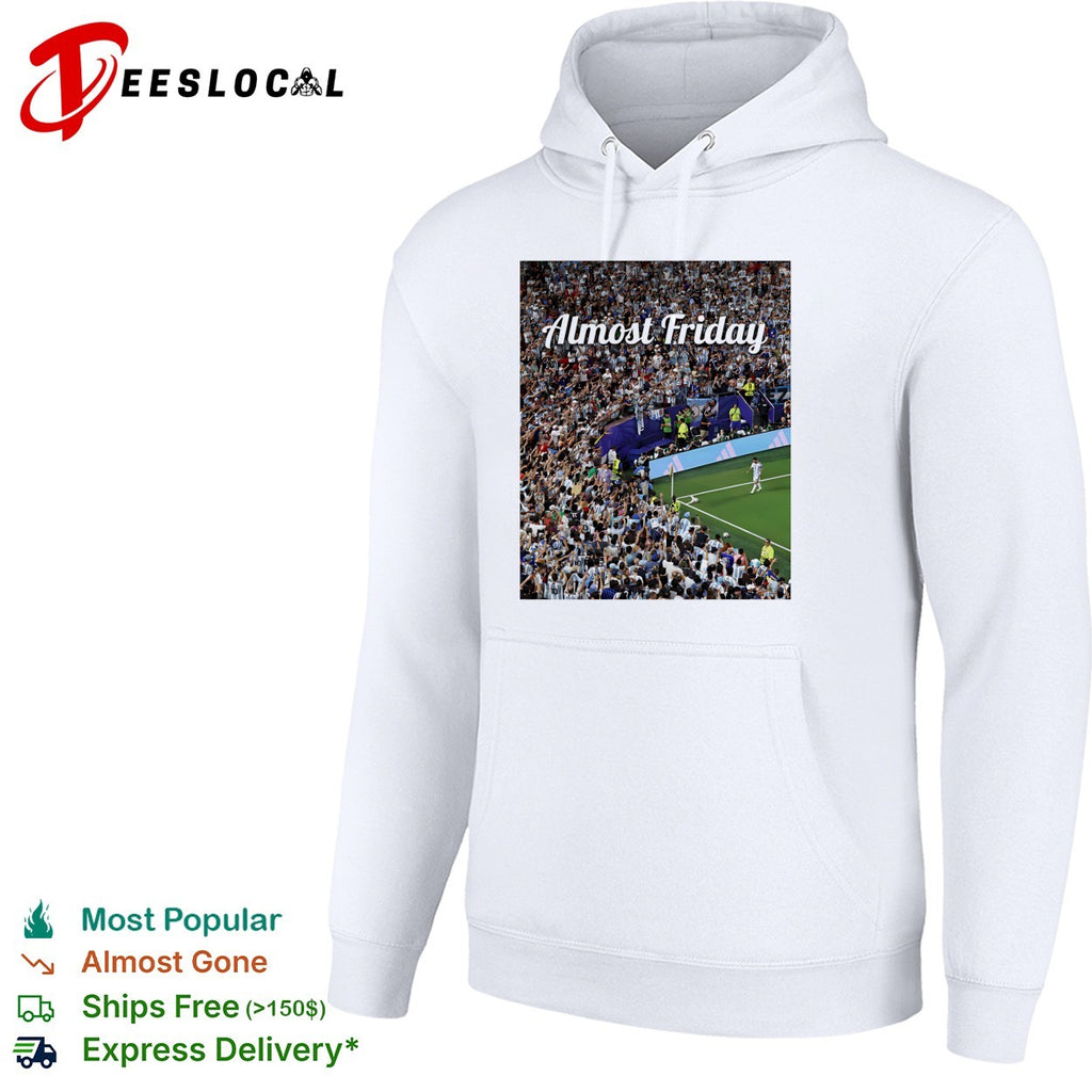 Messi Almost Friday World Cup 2026 soccer stadium crowd photo collage shirt