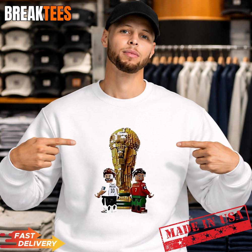 Messi & Ronaldo 2026 World Cup Mini Figures Football Legends T-Shirt