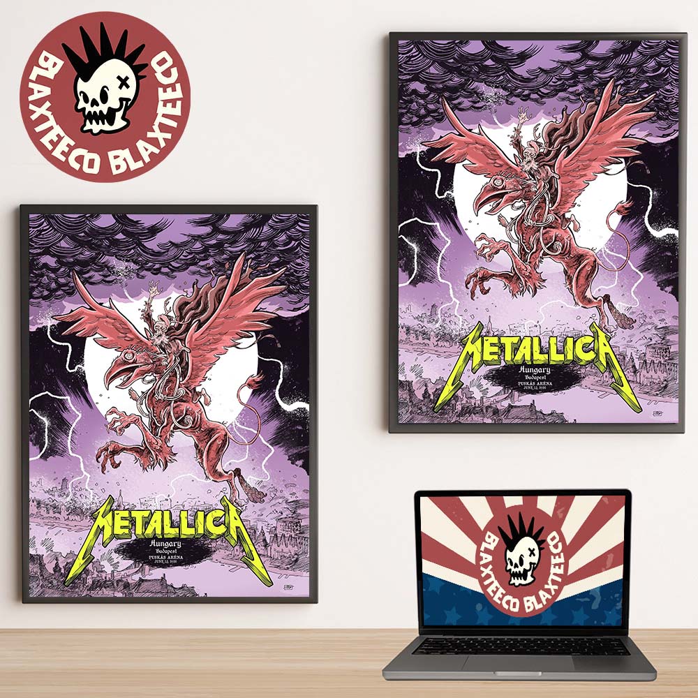 Metallica M72 Budapest Hungary 2026 Night 2 Event Poster At Puskas Arena On June 13 2026 The Chimera Art Home Decor Poster Canvas