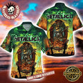 Metallica Jack Skellington Horror Style Summer 2025 Hawaiian Shirt