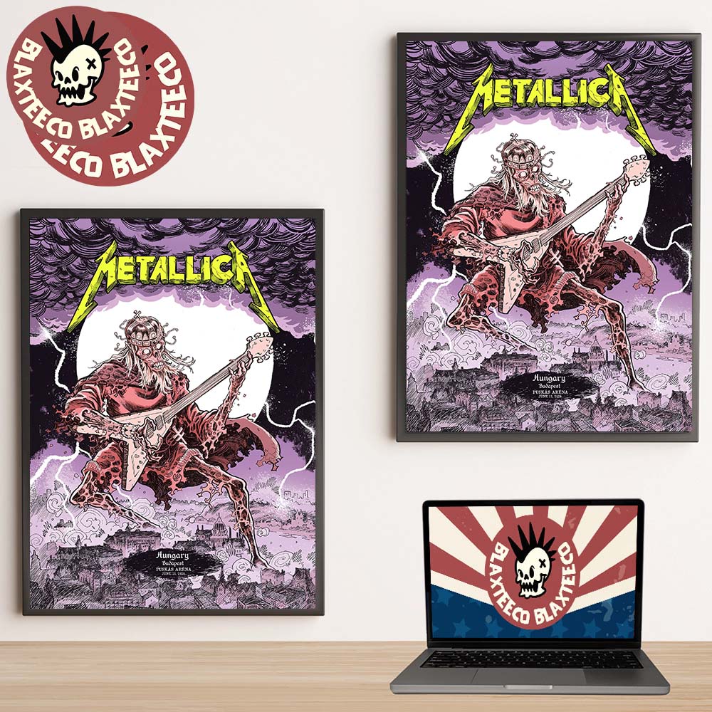 Metallica M72 Budapest Hungary 2026 Event Poster At Puskas Arena On June 11 2026 Home Decor Poster Canvas