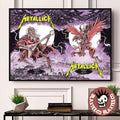 Metallica M72 Budapest Hungary 2026 Night 1 And 2 Combined Set Event Poster At Puskas Arena On June 11 And 13 2026 Landscape Poster Canvas