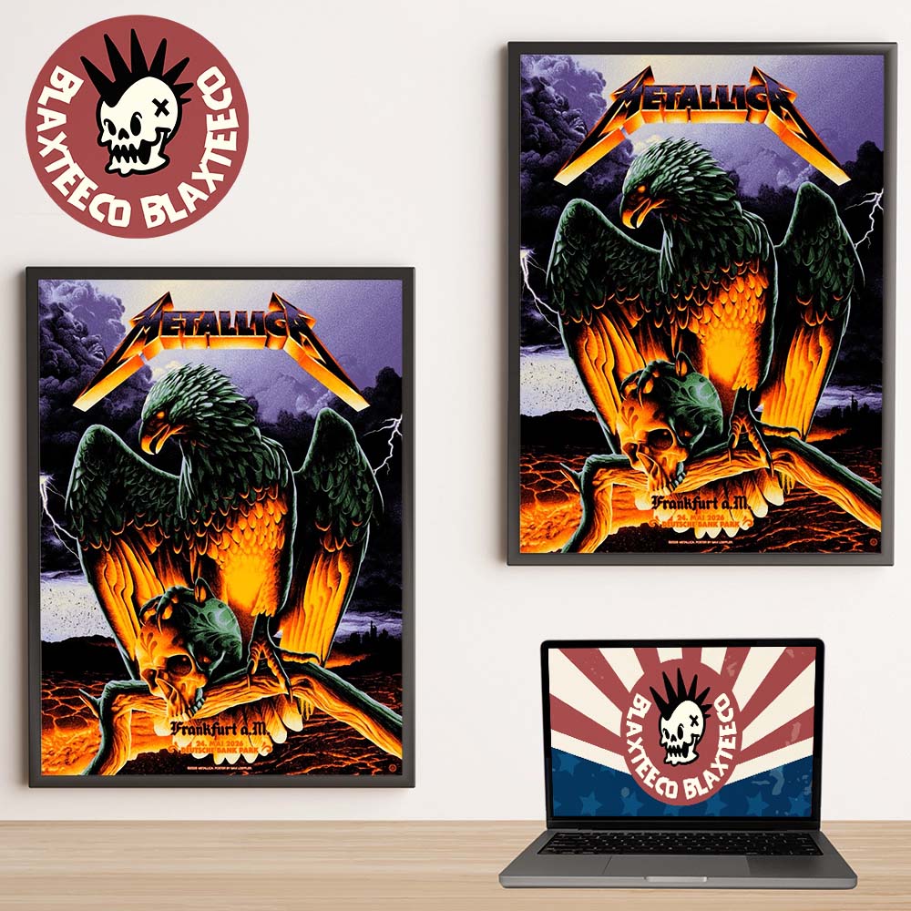 Metallica M72 Frankfurt 2026 Night 2 Venue Poster At Frankfurt Germany Deutsche Bank Park On 24 May 2026 The Eagle Art Poster Canvas