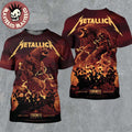 Metallica M72 Toronto Canada Venue Full Shows Combined Poster At Rogers Centre On April 24 And 26 2025 M72 North American Tour The Titan War Art Two Sided All Over Print Shirt