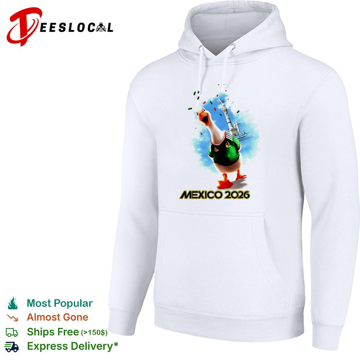 Mexico 2026 World Cup Celebration Soccer Goose shirt
