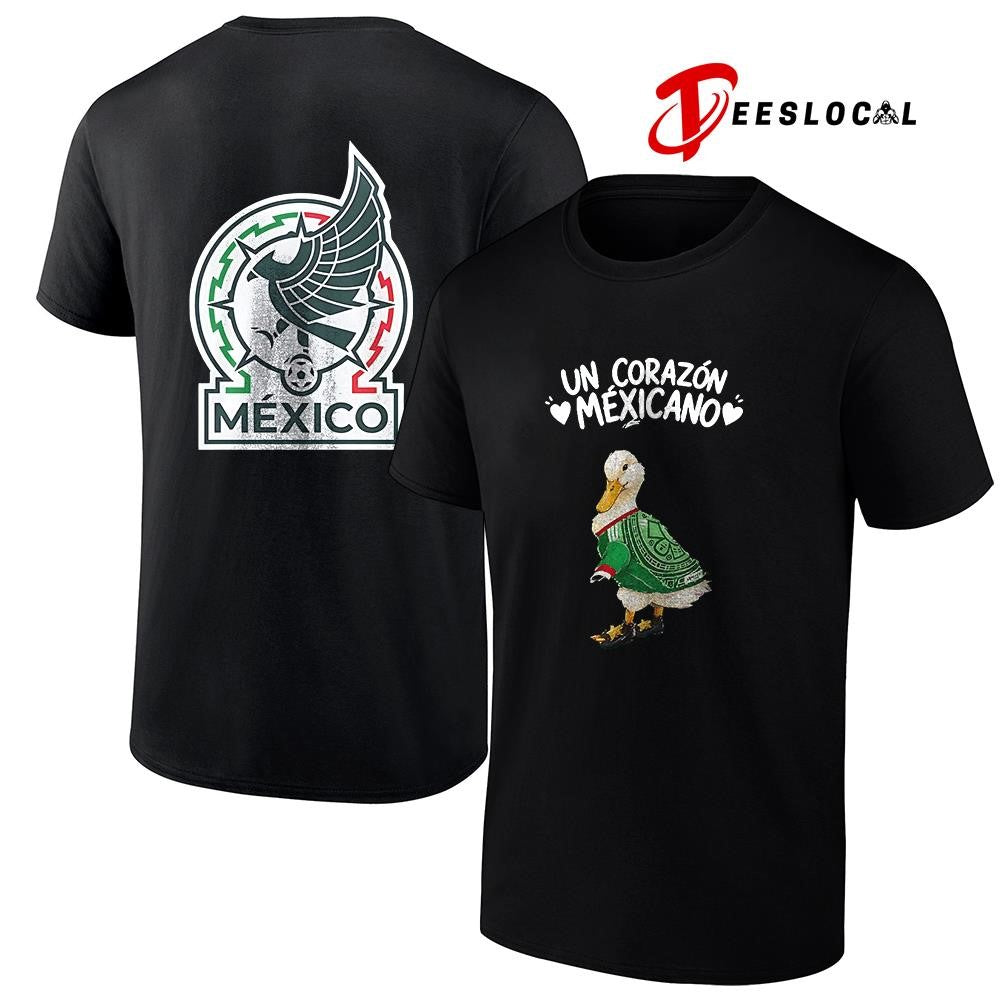 Mexico Soccer Patito Corazon Manga Larga un corazon Mexicano World Cup shirt