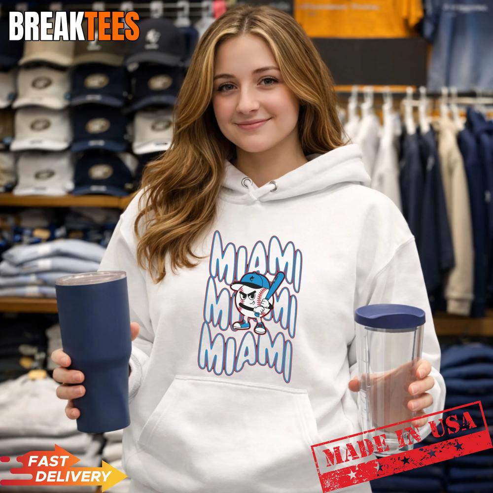 Miami Baseball Retro Mascot Shirt