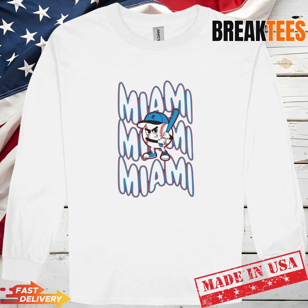 Miami Baseball Retro Mascot Shirt