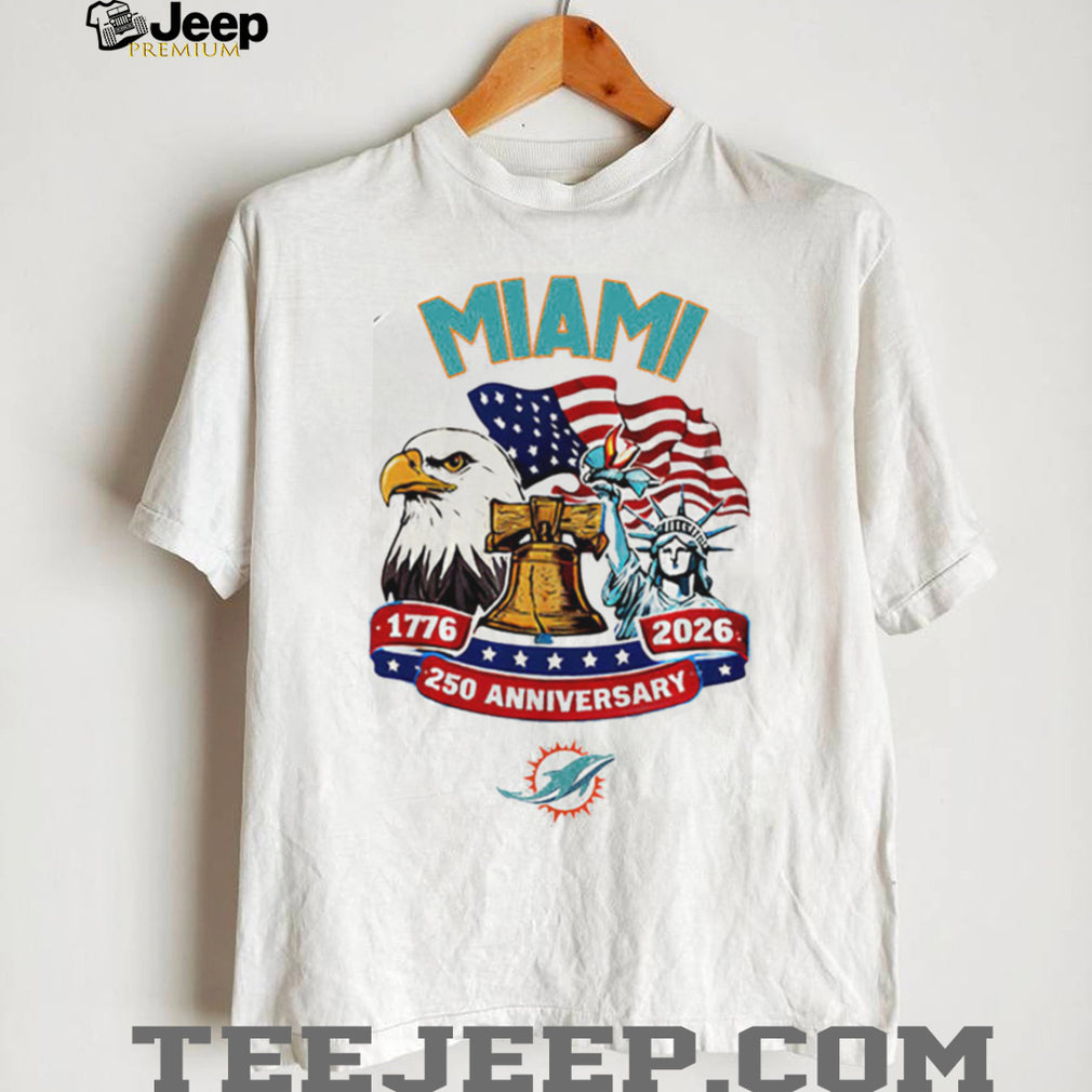 Miami Dolphins 250th Anniversary American Heritage Jersey T Shirt Personalized