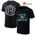 Miami Dolphins law enforcement tribute protect and serve logo shirt