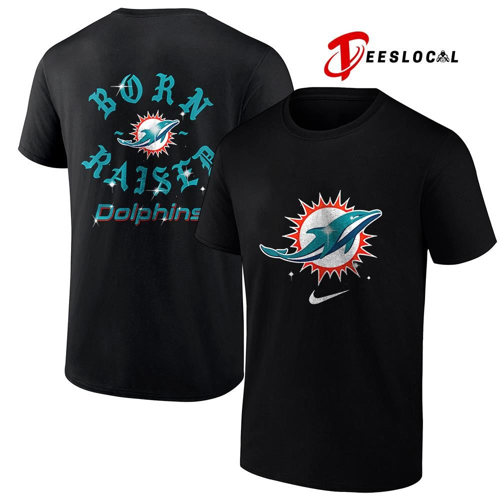 Miami Dolphins x Born and Raised logo shirt