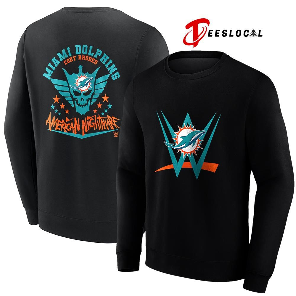 Miami Dolphins x Cody Rhones American nightmare logo shirt