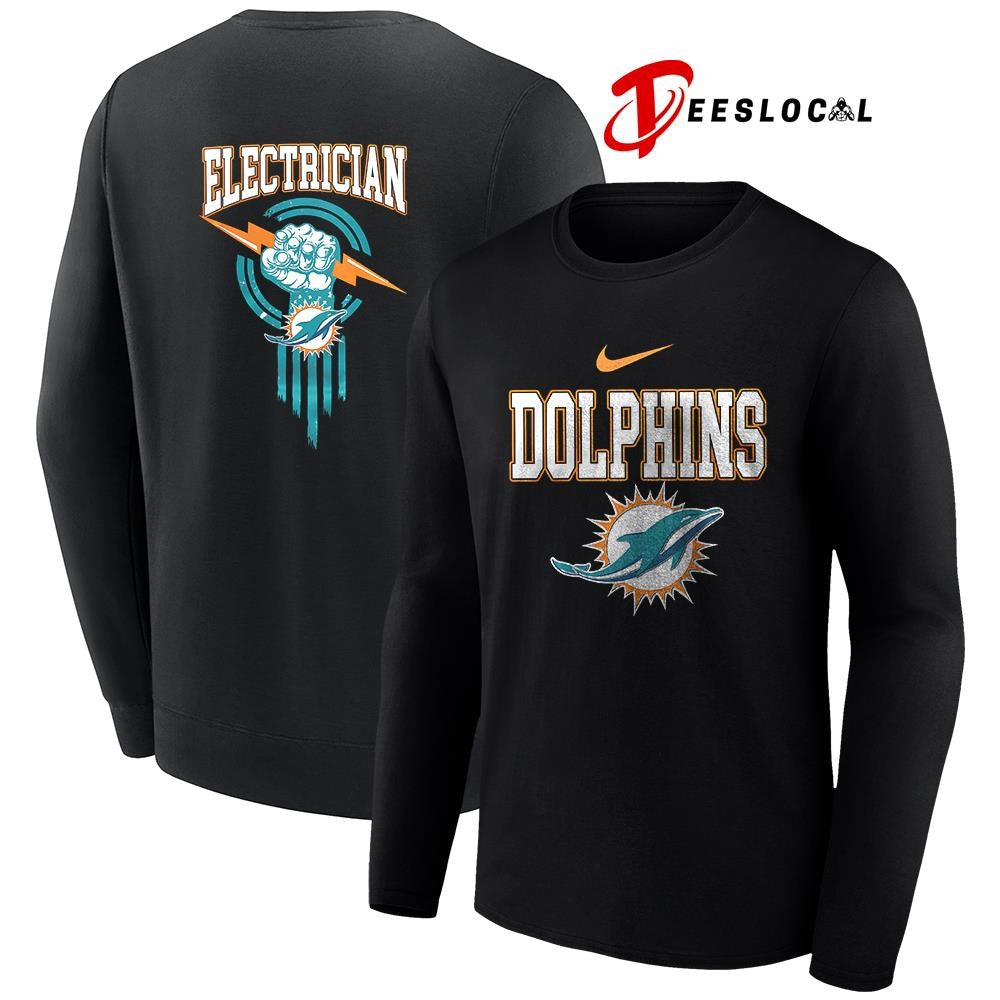 Miami Dolphins x Electrician logo shirt