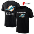 Miami Dolphins x Freedom logo shirt