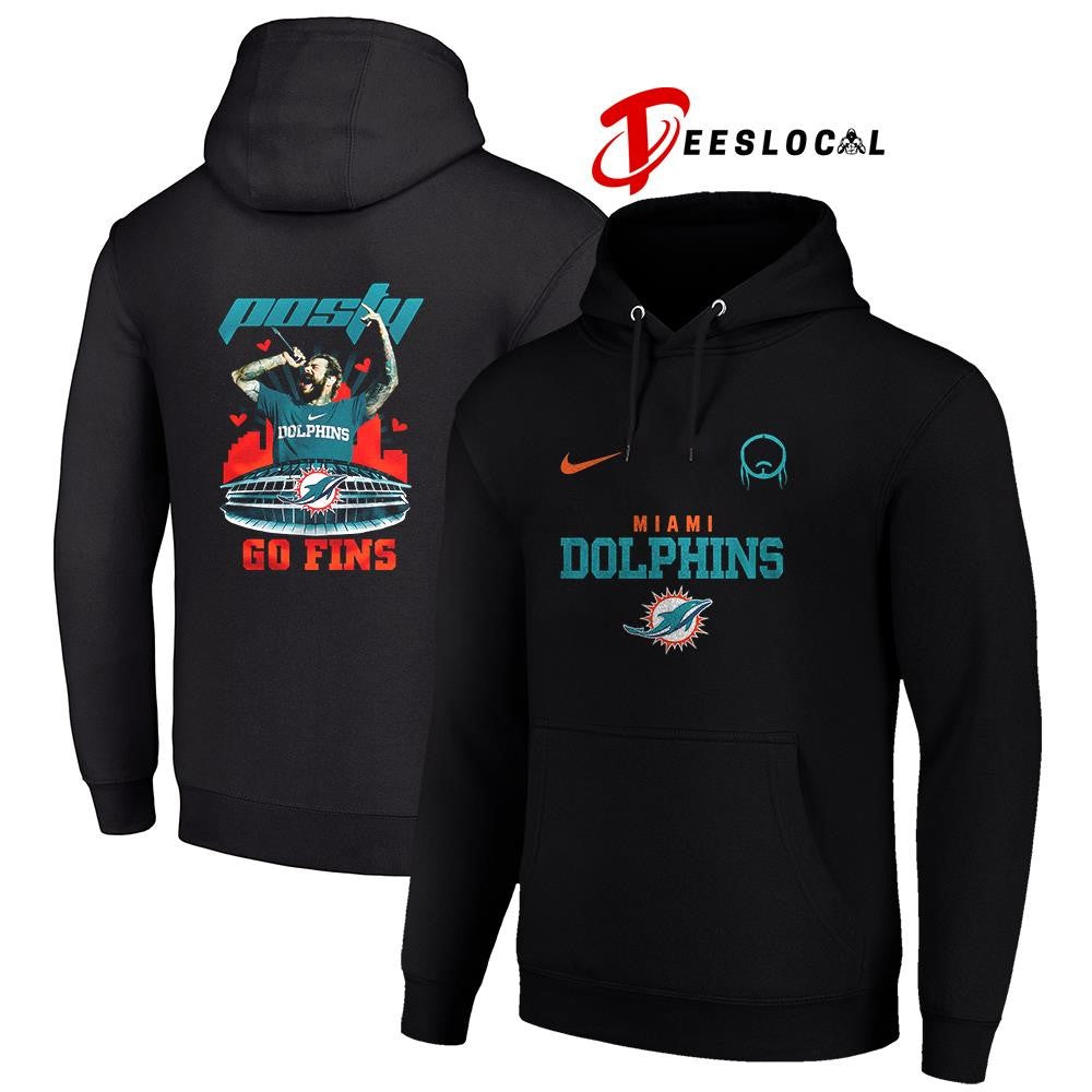 Miami Dolphins x Post Malone Posty stadium shirt