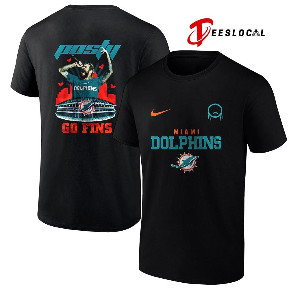 Miami Dolphins x Post Malone Posty stadium shirt