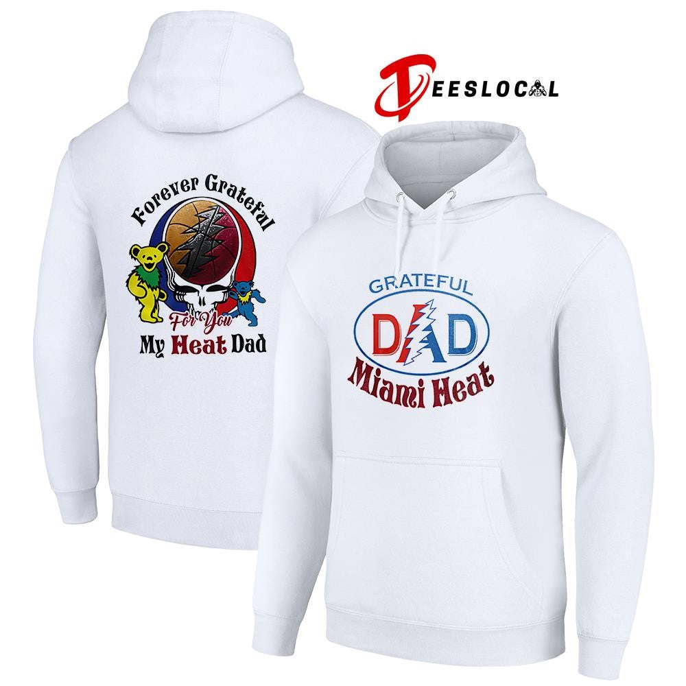 Miami Heat x Grateful Dead Father Day forever Grateful logo shirt