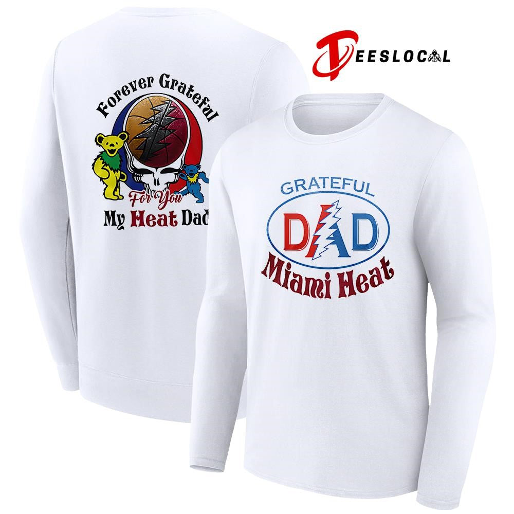 Miami Heat x Grateful Dead Father Day forever Grateful logo shirt