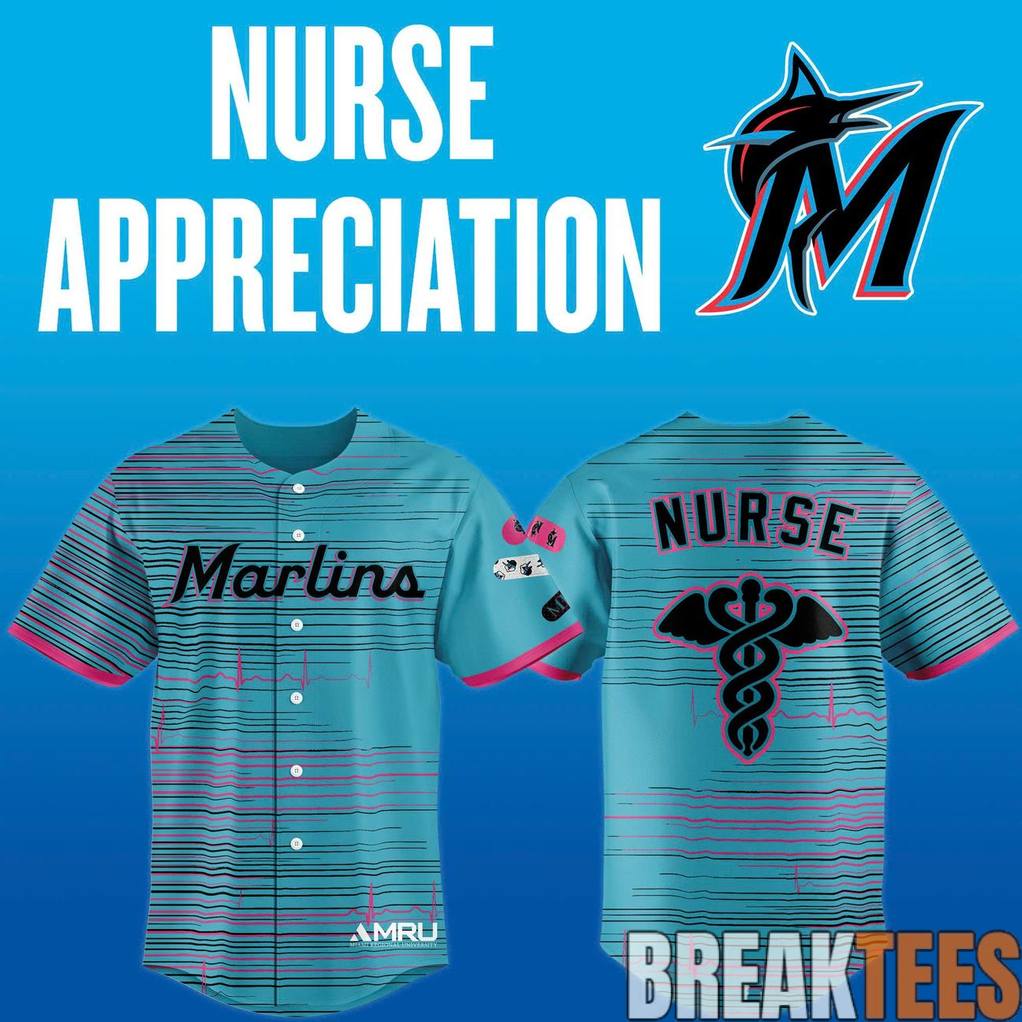 Miami Marlins 2026 Nurse Appreciation Baseball Jersey