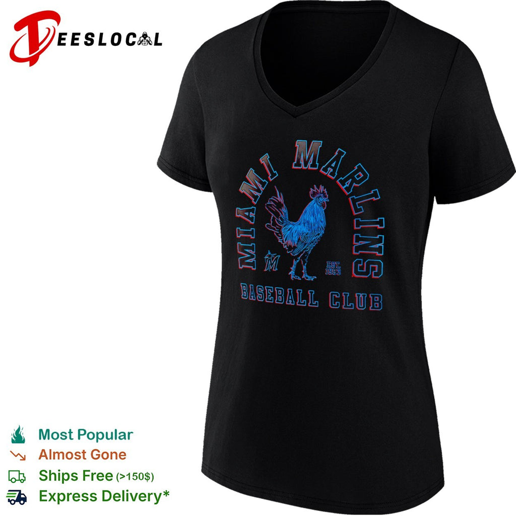 Miami Marlins rooster baseball club est 1993 shirt