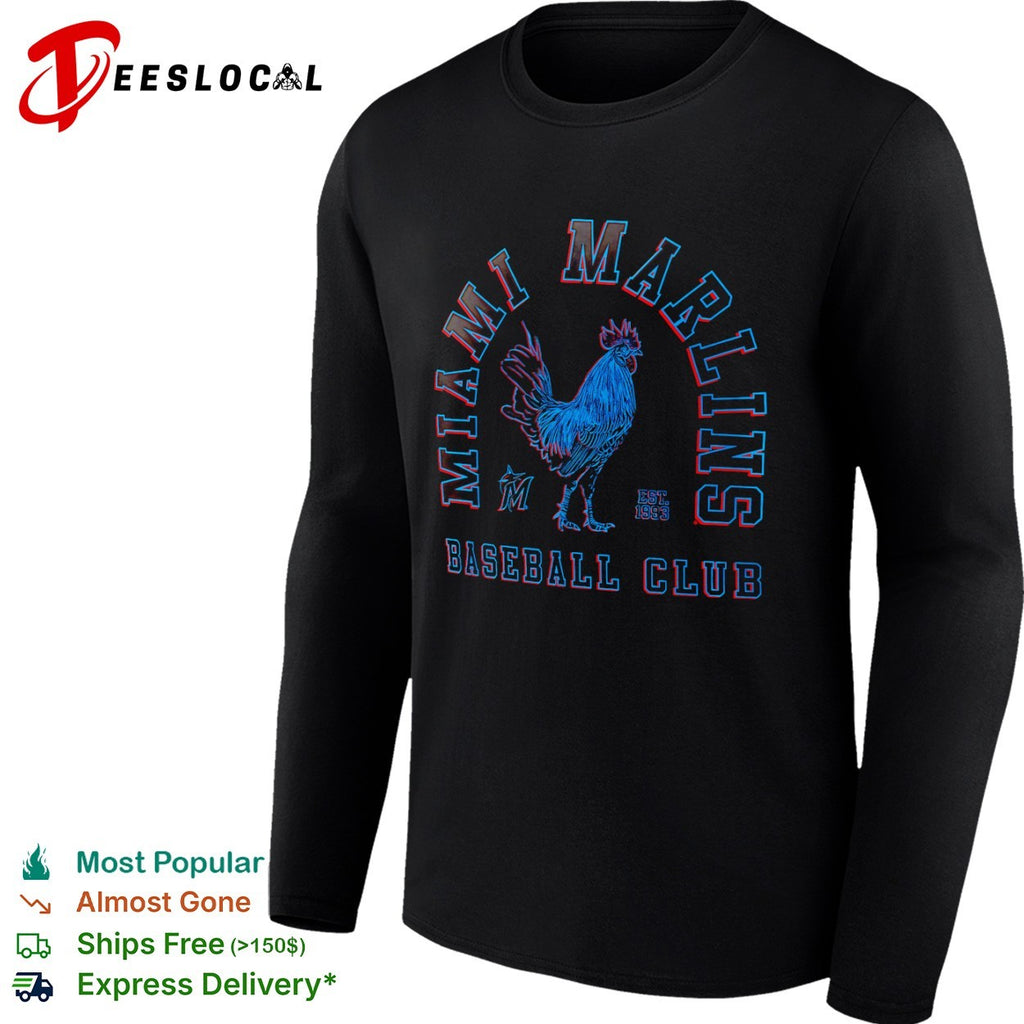 Miami Marlins rooster baseball club est 1993 shirt