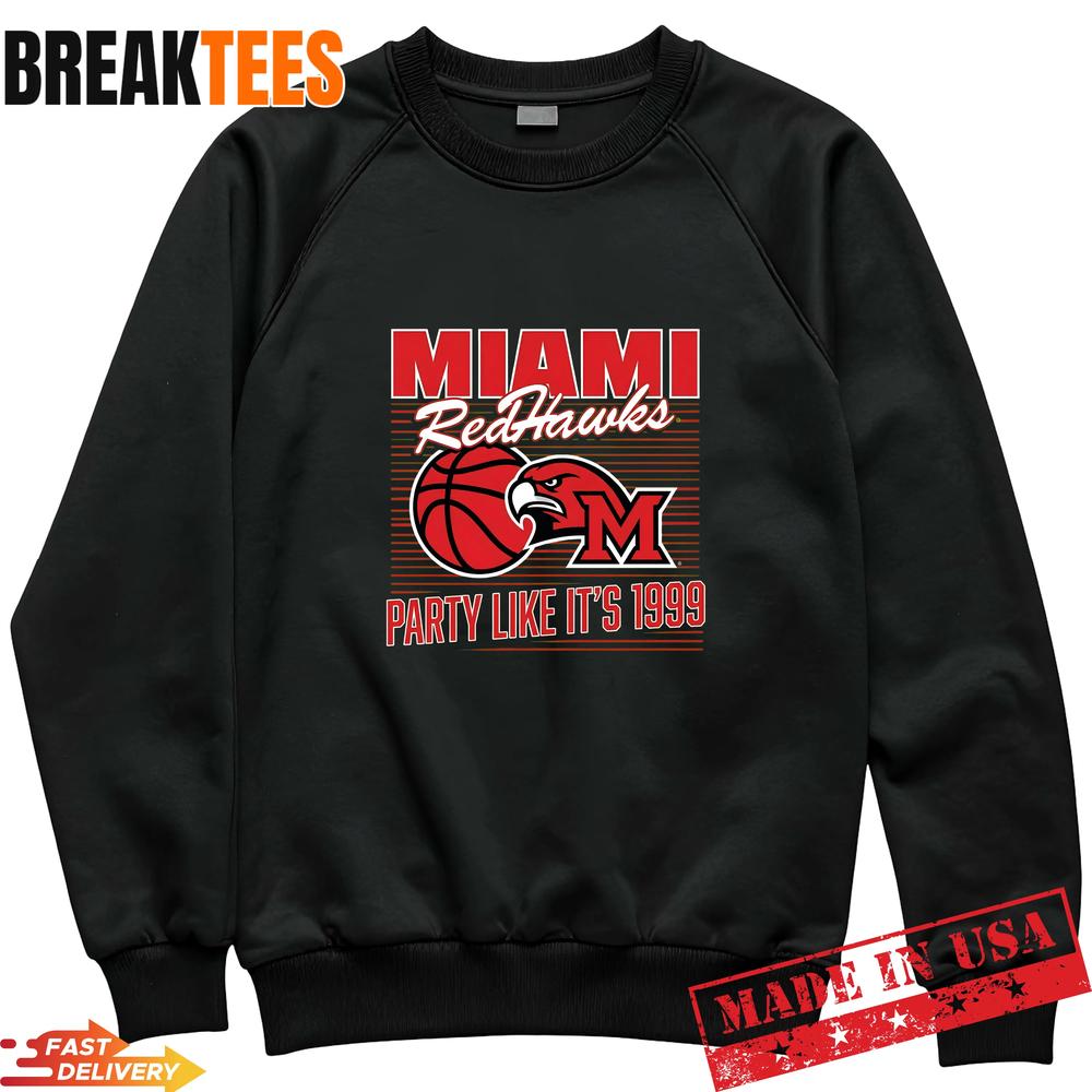 Miami RedHawks Basketball Party Like It’s 1999 Retro Fan T-Shirt